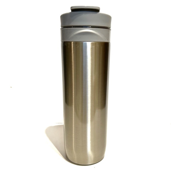 DAVIDs Tea Press Infuser Double-Walled Stainless Steel Travel Mug Silver 16 oz - Picture 5 of 16